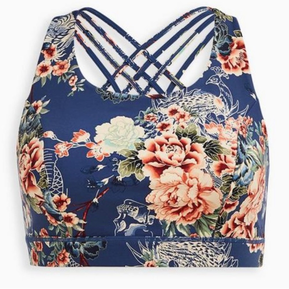 Torrid Low-Impact Wireless Strappy Back Active Sports Bra